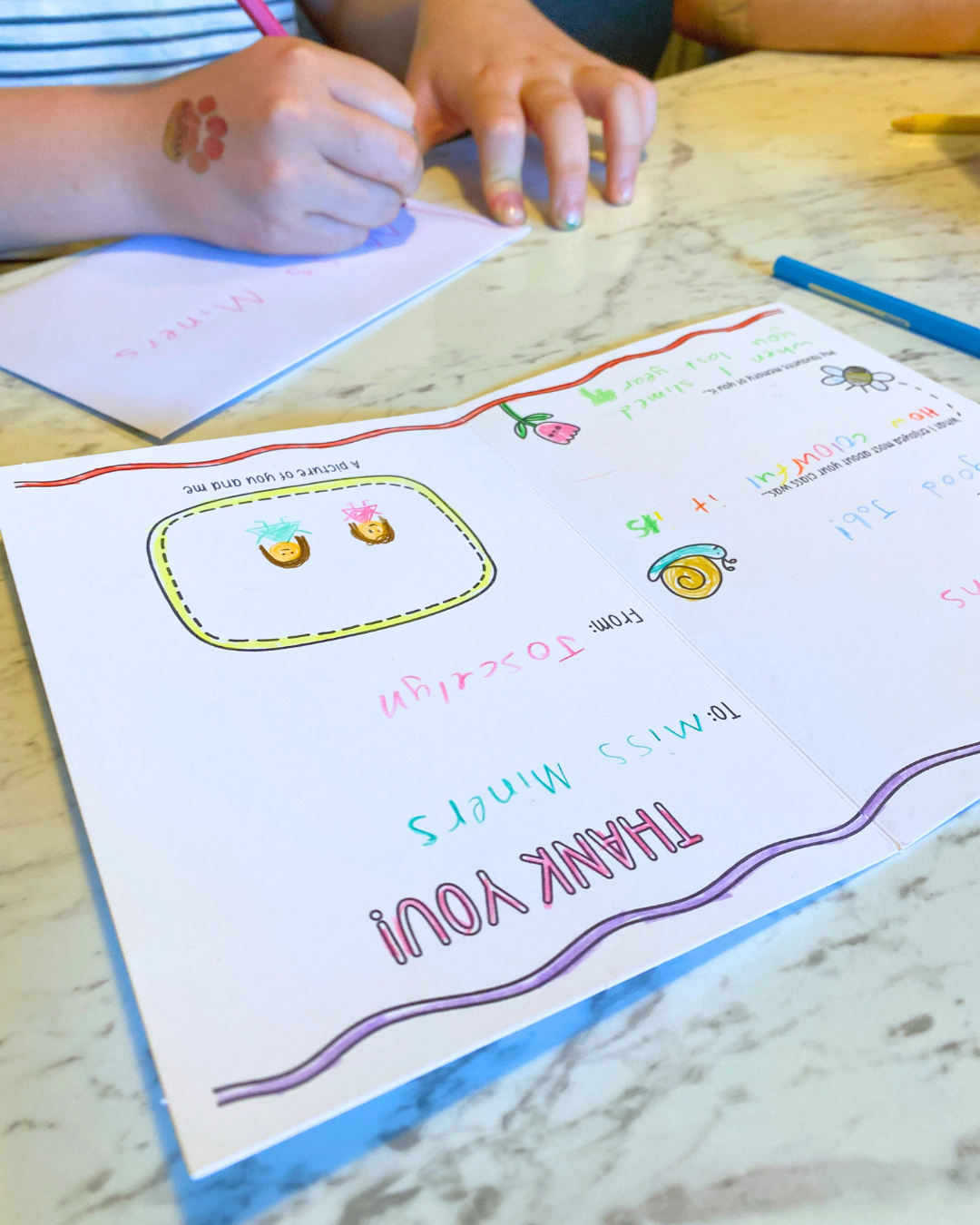 Teacher Thank You Keepsake Cards – Printable Digital Download