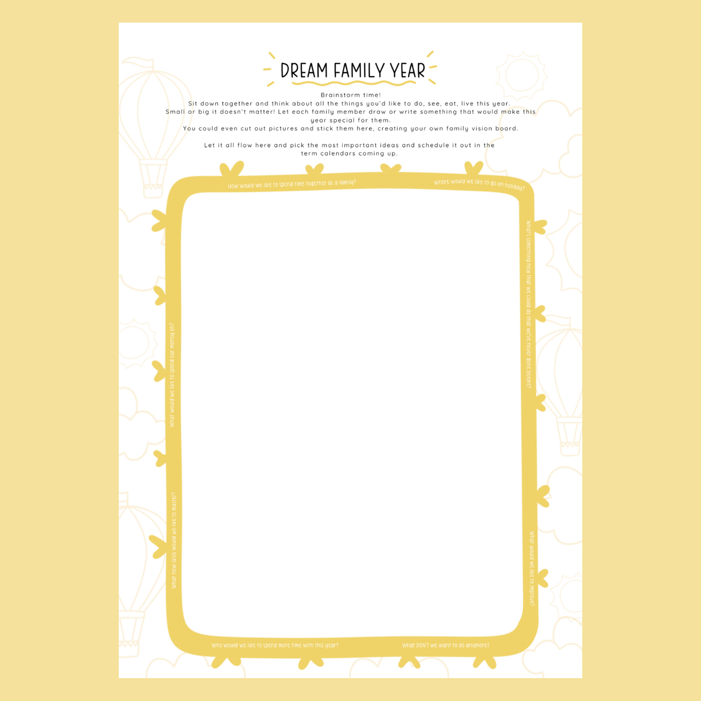 Family Dream Life Planner 2025