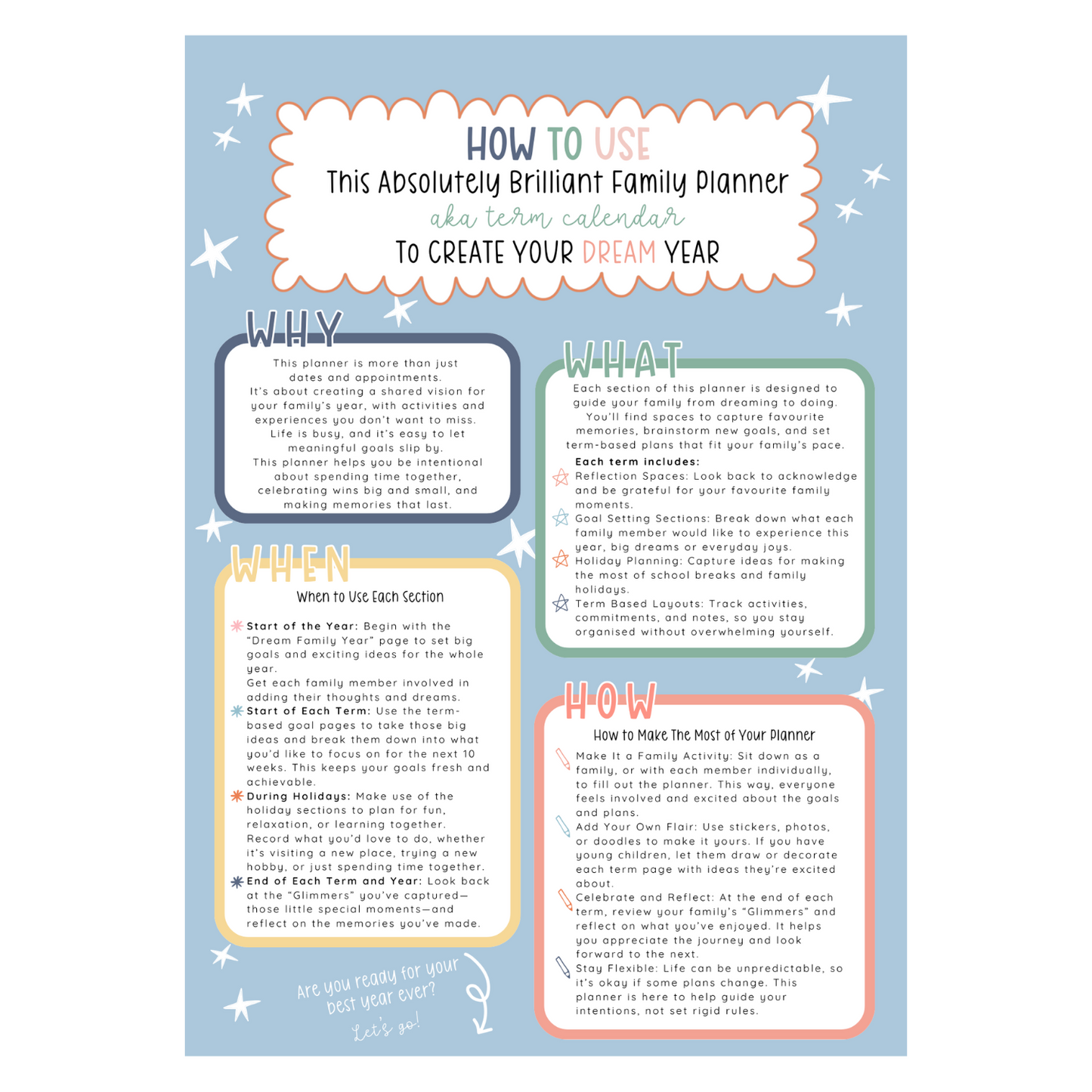 Family Dream Life Planner 2025