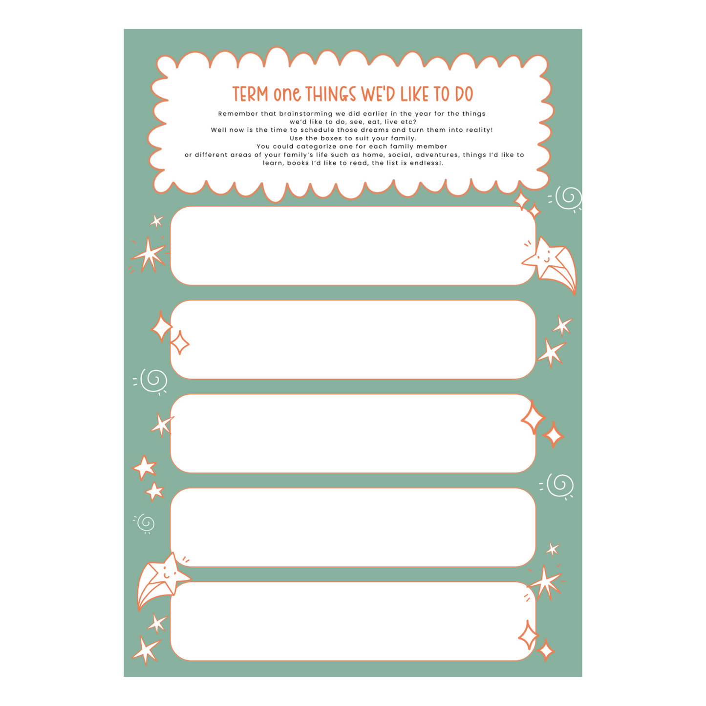 Family Dream Life Planner 2025