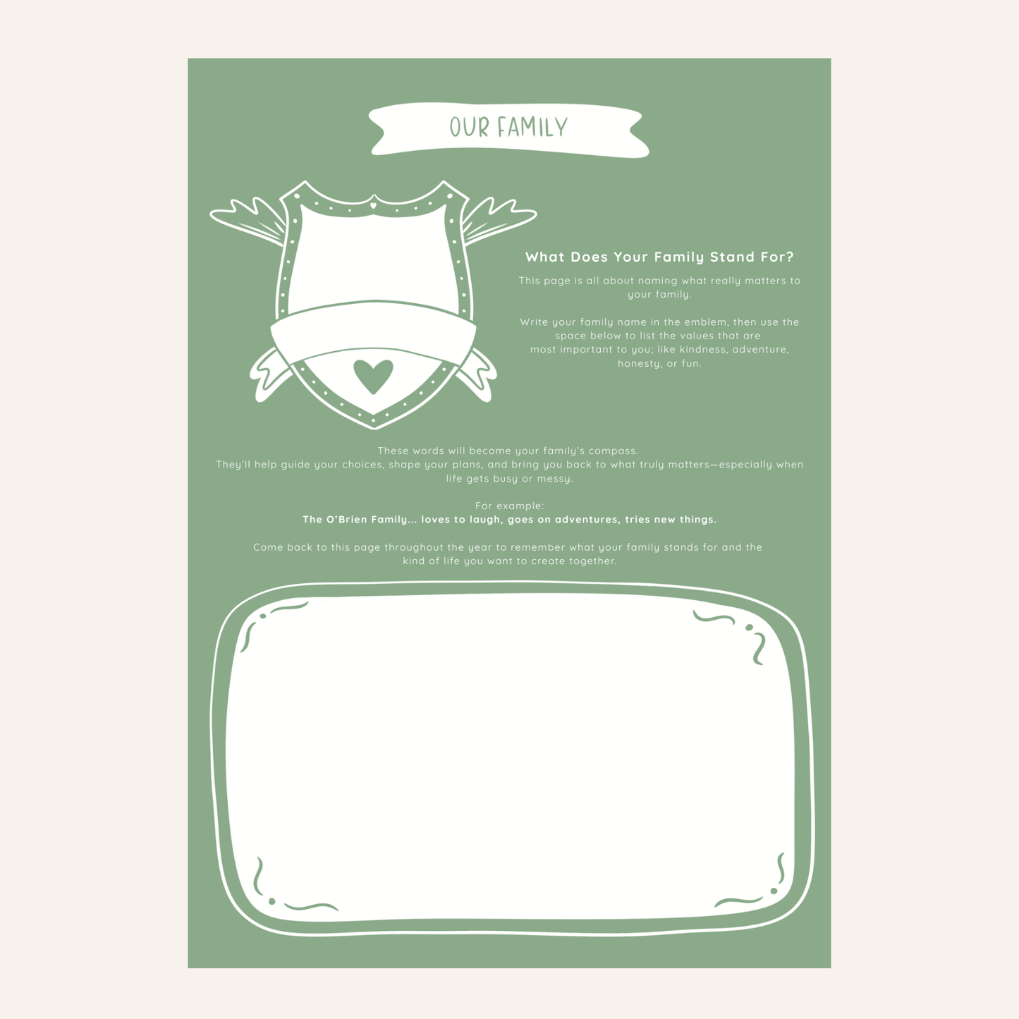 Family Dream Life Planner 2026