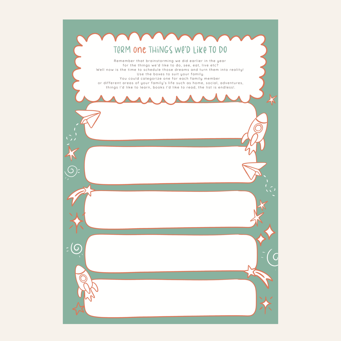 Family Dream Life Planner 2026