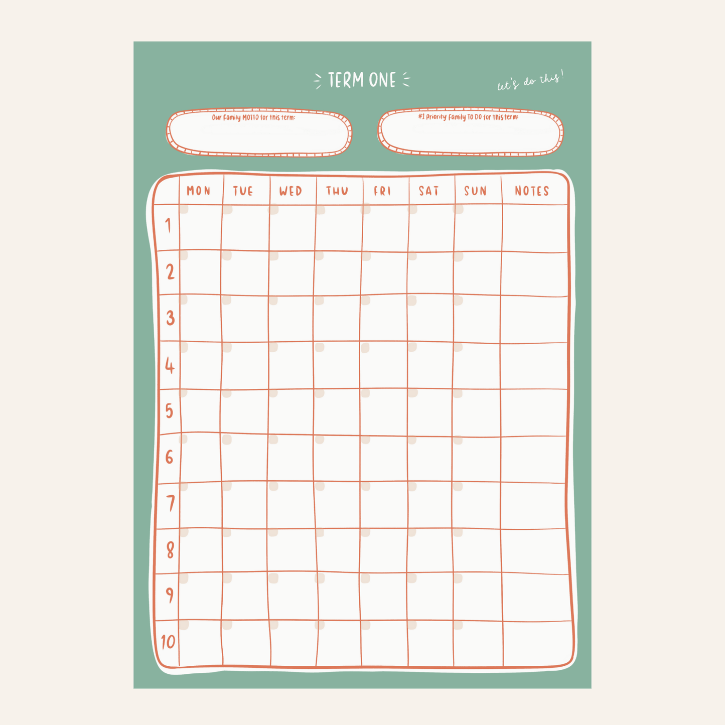 Family Dream Life Planner 2026