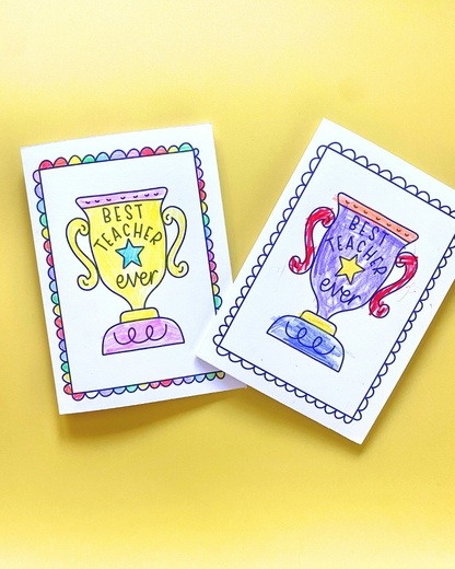 Teacher Thank You Keepsake Cards – Printable Digital Download