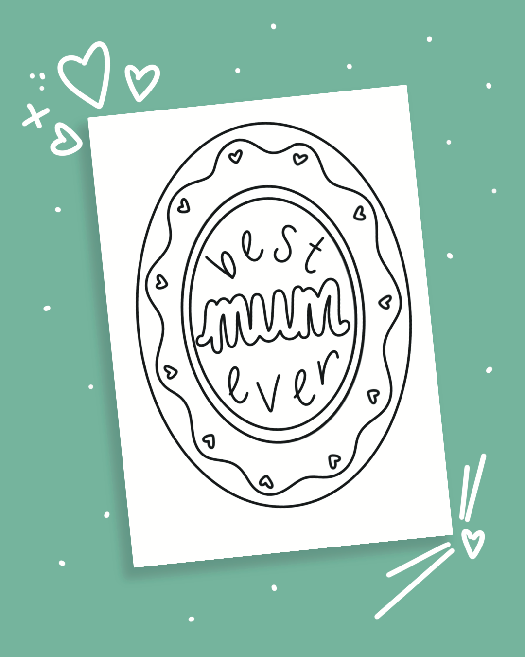 Mother’s Day Keepsake Cards – Printed Set (Pack of 4 with Envelopes)