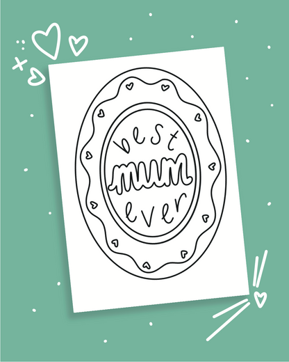 Mother’s Day Keepsake Cards – Printed Set (Pack of 4 with Envelopes)