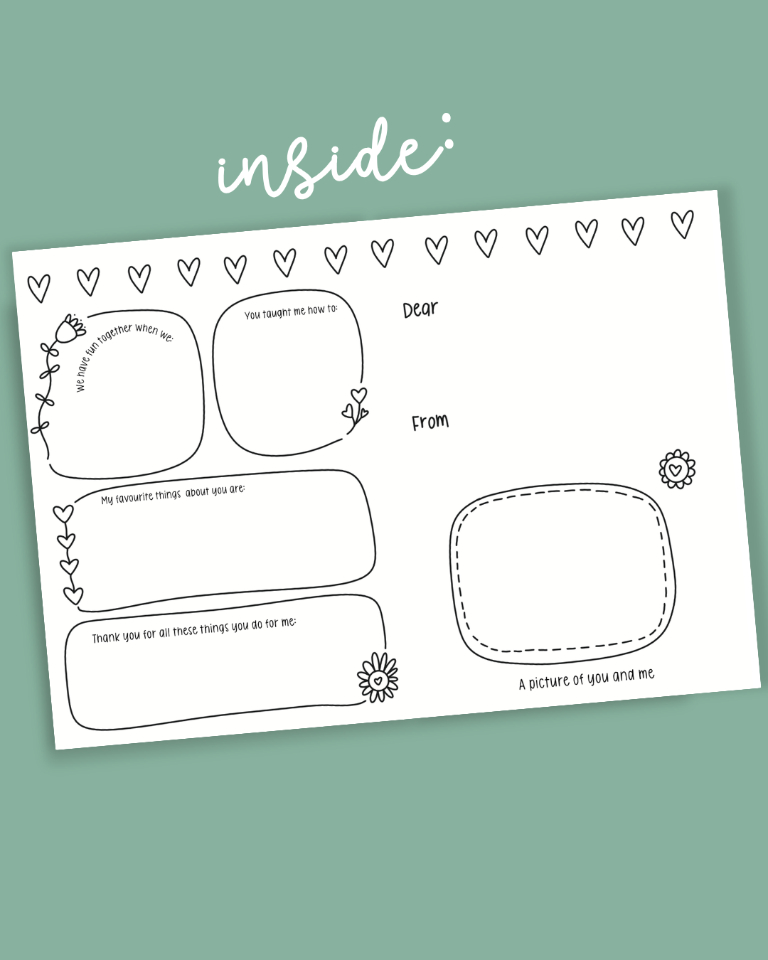 Mother’s Day Keepsake Cards – Printed Set (Pack of 4 with Envelopes)