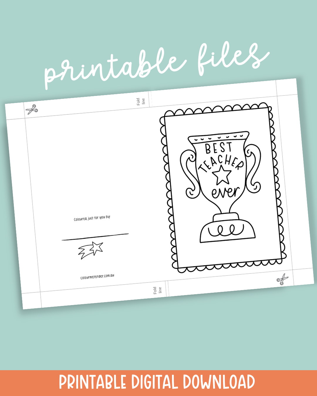 Teacher Thank You Keepsake Cards – Printable Digital Download