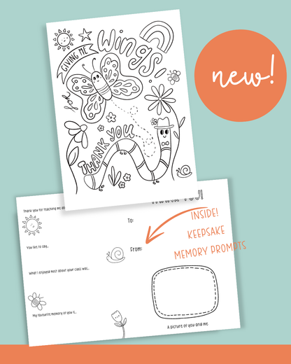 Teacher Thank You Keepsake Cards – Printable Digital Download